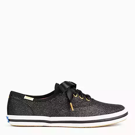 Keds Kate Spade New York Black Champion Glitter Sneaker – Twiggz