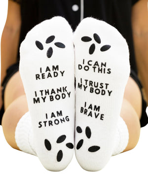 Birthing Affirmation Hospital Socks - Delilah's Maternity