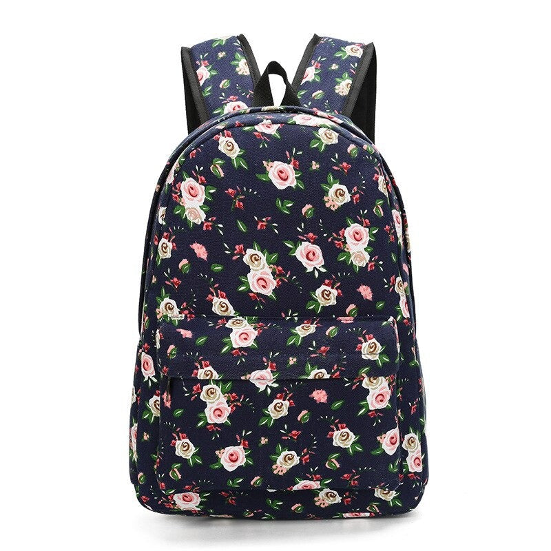 Canvas Preppy Style School Bags For Girls 552