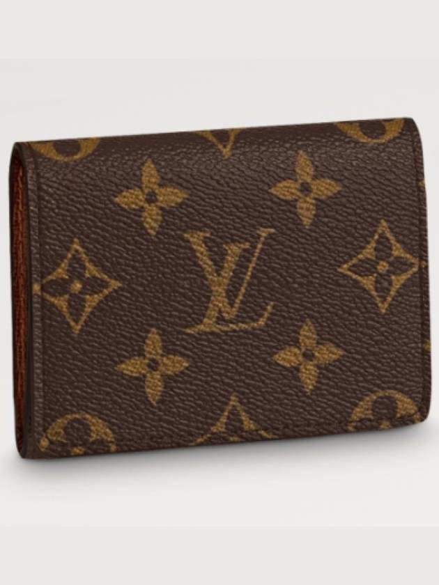 Envelope Business Card Holder Monogram Canvas 988