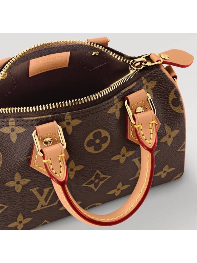 Nano Speedy Monogram Tote Bag Brown 970