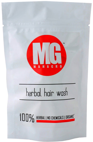MahaGro Herbal Organic Hair Wash 400g 200g Pack of 2  MahaGro
