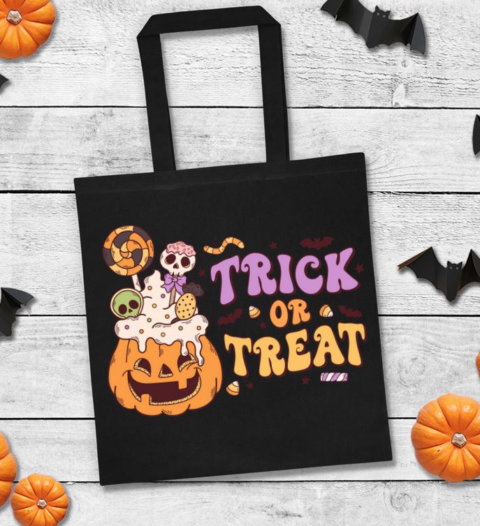 Trick or Treat Jack O Lantern Tote