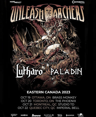 Lutharo Unleash The Archers Paladin Canadian Tour Dates