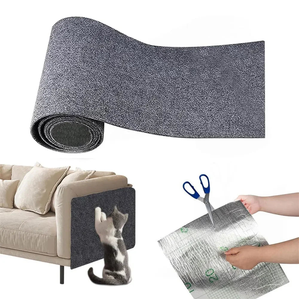 Furniture friendly Scraper for Cats pet Supplies Sofa Protector Can Be Trimmed Claw Sharpener Cats Scratching Post Self Adhesive Carpet Tower Tree