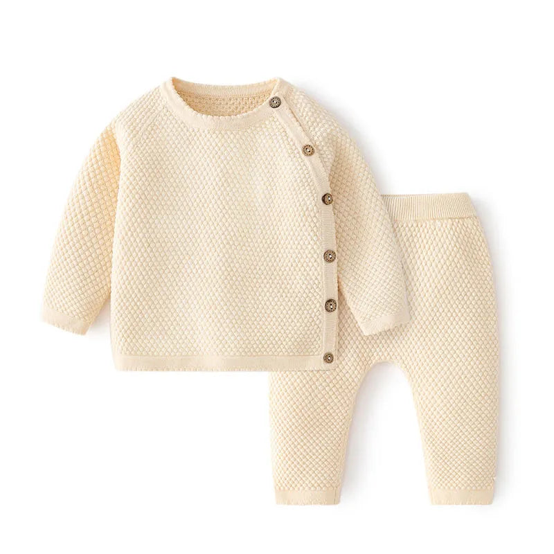 Baby Ensembles Cotton Spring Newborn Boy /Girl Infant Clothing knitted Tops And Pants