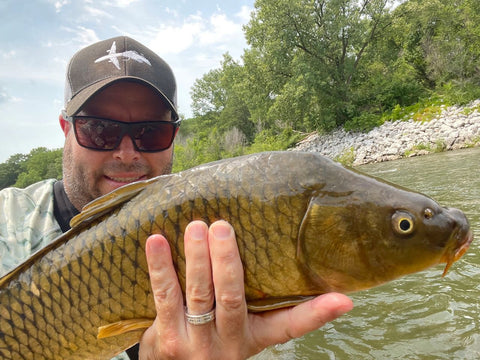 Jeff Ditsworth, Owner of Pescador on the Fly with a Fly Caught Carp