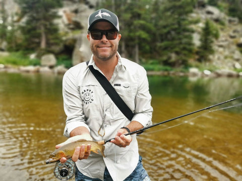 Jeff Ditsworth, Owner of Pescador on the Fly, El Jefe, and a Snake River Cutthroat in The Beartooth Mountains, Montana
