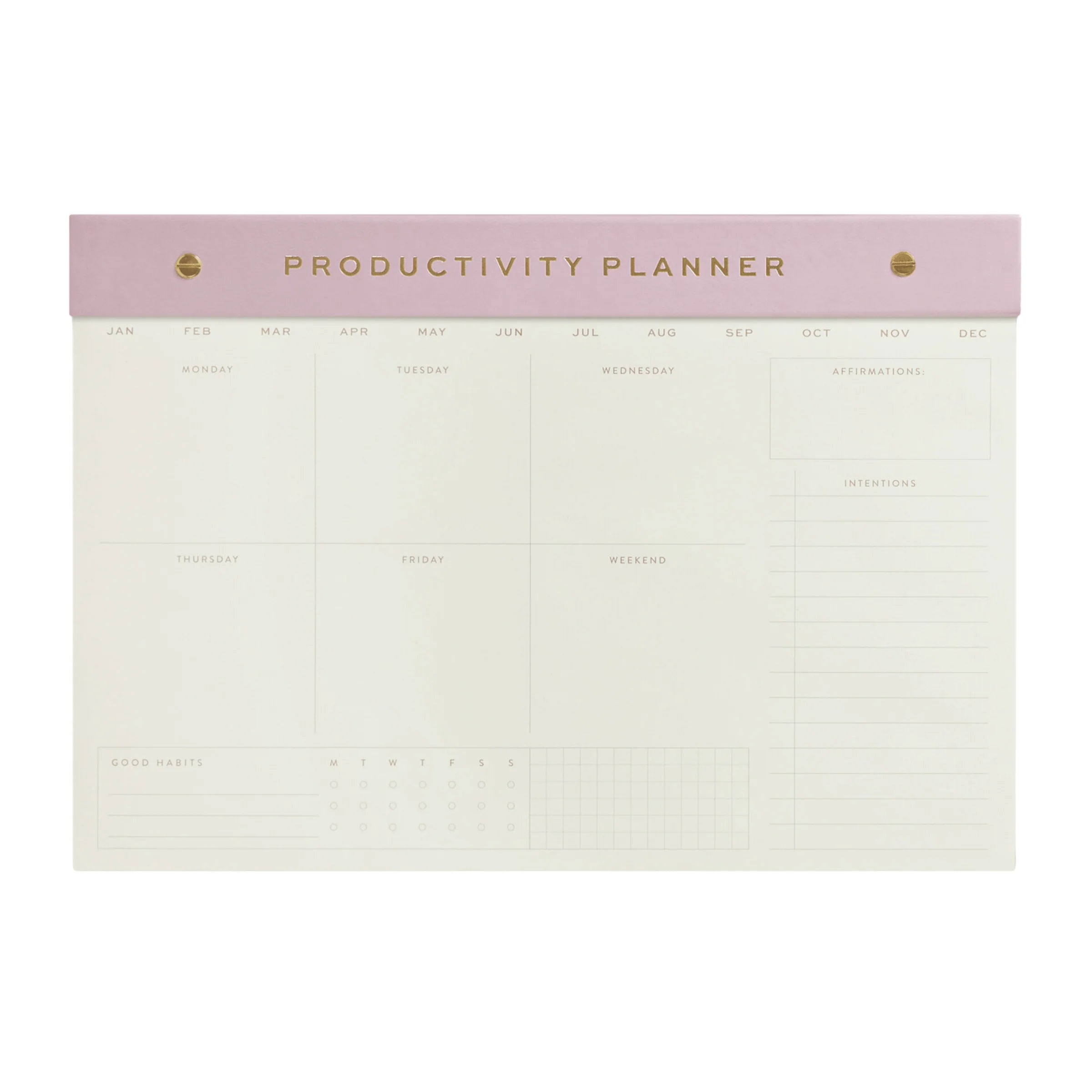 weekly postbound notepad
