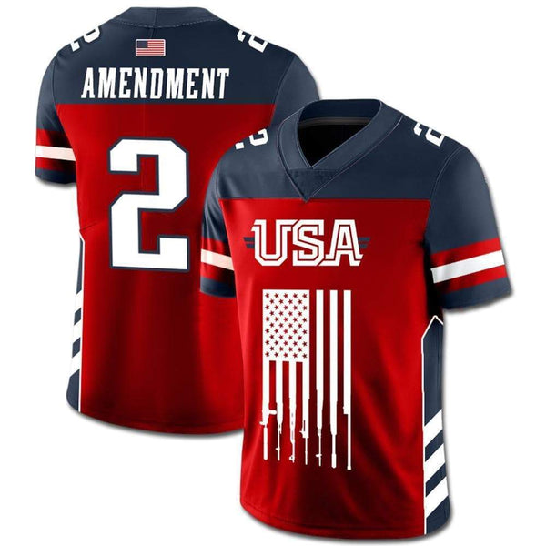 Team USA 2nd Amendment Football Jersey 