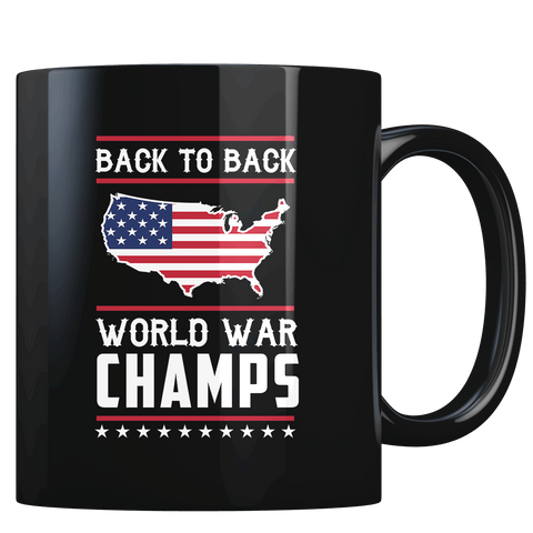 back to back world war champs mug