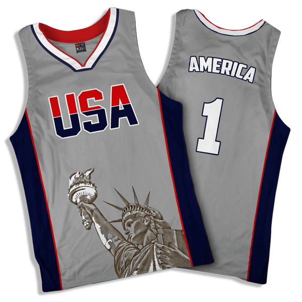 gray basketball jersey