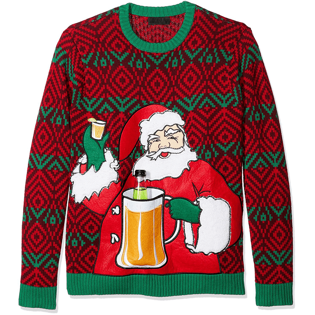 sweatshirt with beer pocket