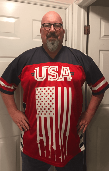 Team USA 2nd Amendment Football Jersey v2 | American AF - AAF Nation
