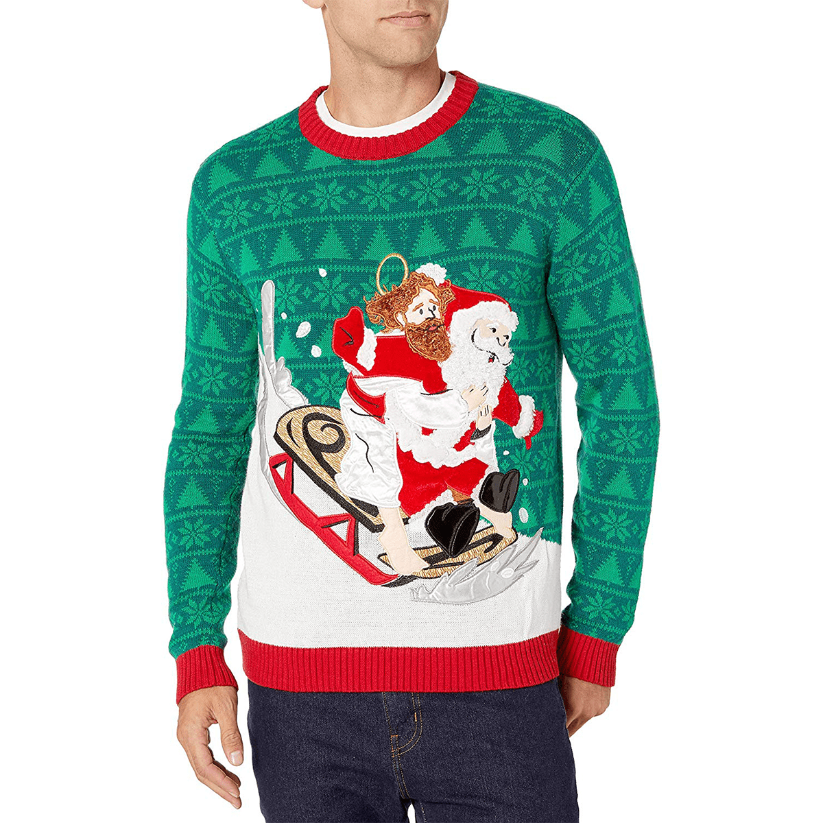 santa jesus sweater