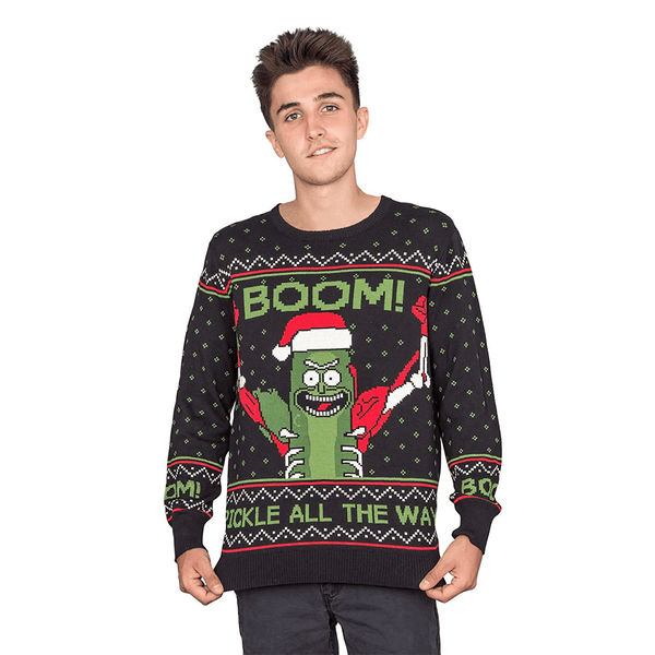 pickle rick sweater christmas