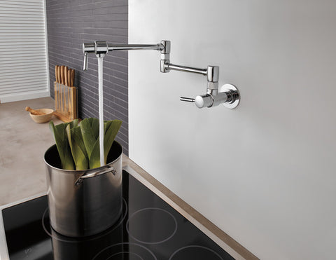 EURO Wall Mount Pot Filler Faucet