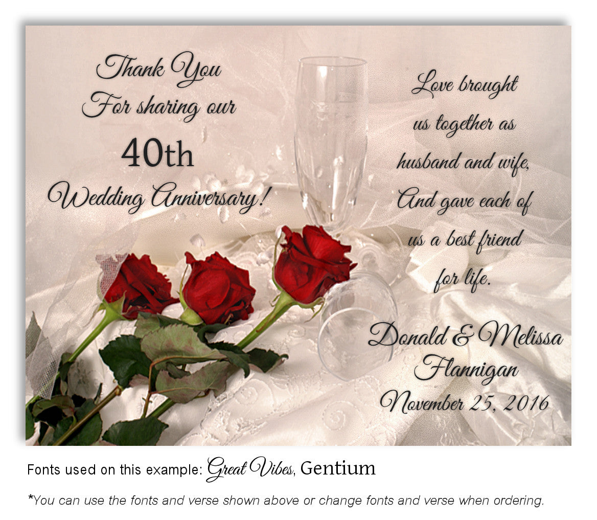 Elegant Roses  Anniversary  Magnets 2 FavorLady