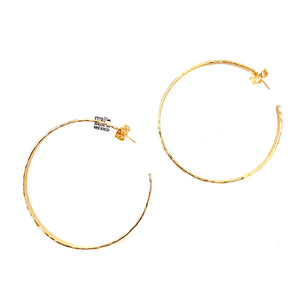 Textured Gold Hoop Earrings - Estilo Concept Store