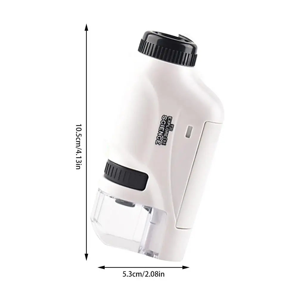 Handheld Microscope Kit Kids Toy Science Experiment Magnification 60X-120X