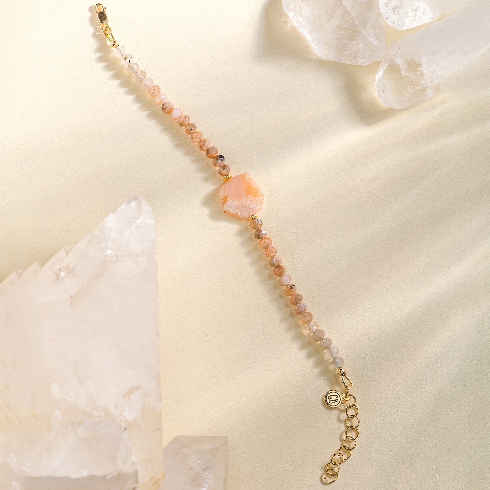Pink Gemstone Rose Quartz Bracelet, For Healing, Size: 8 mm at Rs 160/piece  in Khambhat