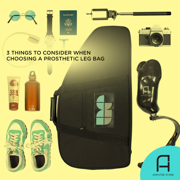 The Amputee Essentials Prosthetic Leg Bag makes organization simple and fits travel essentials.