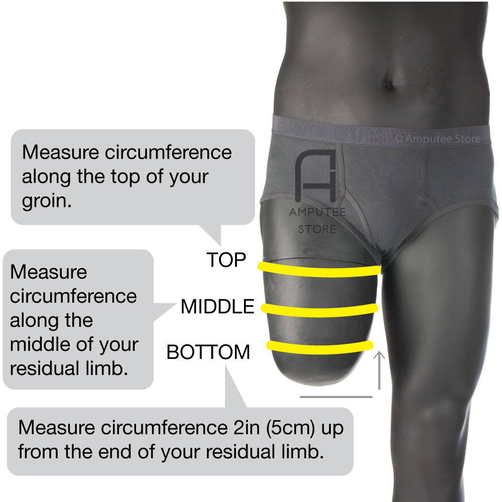 How to measure for a juzo ak stump shrinker.