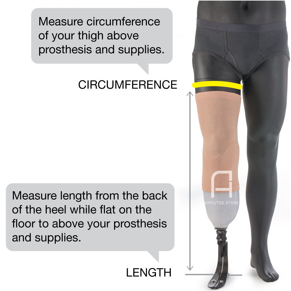 Dry Pro waterproof prosthetic cover protects your leg from water damage when you shower or jump in the pool.