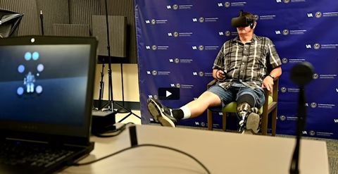 Virtual reality therapy shows promise for phantom limb pain.