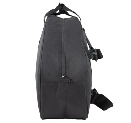 The Amputee Essentials Prosthetic Leg Bag can be carried as a duffel bag.