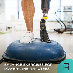 Balance exercises for lower-limb amputees.