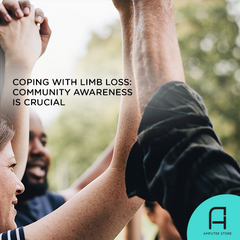 Community awareness is crucial for amputees coping with limb loss.