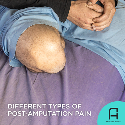 Residual limb pain and phantom limb pain are the two types of post-amputation pain.