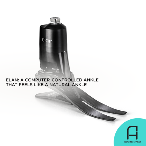 Elan uses microprocessor-controlled hydraulic technology to mimic a natural ankle.