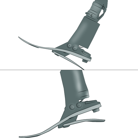Elan uses microprocessor-controlled hydraulic technology to mimic a natural ankle.