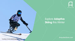 Mono-skiing is a good way to hit the slopes and try skiing as an amputee.