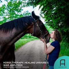 Horse therapy or hippotherapy is healing Ukraine's war amputees physically, mentally, and emotionally.