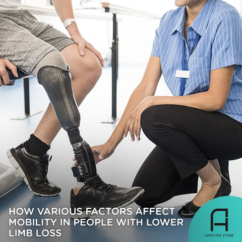 How various factors affect mobility in people with lower limb loss.