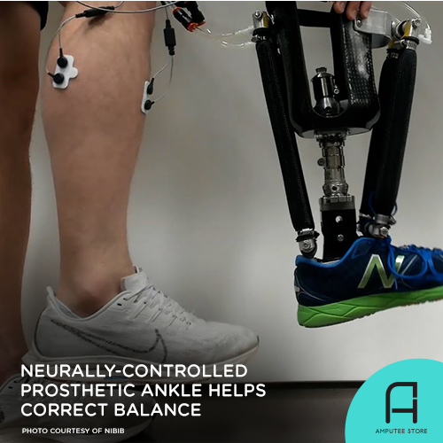 Researchers are developing a neurally-controlled prosthetic ankle that helps users correct balance.