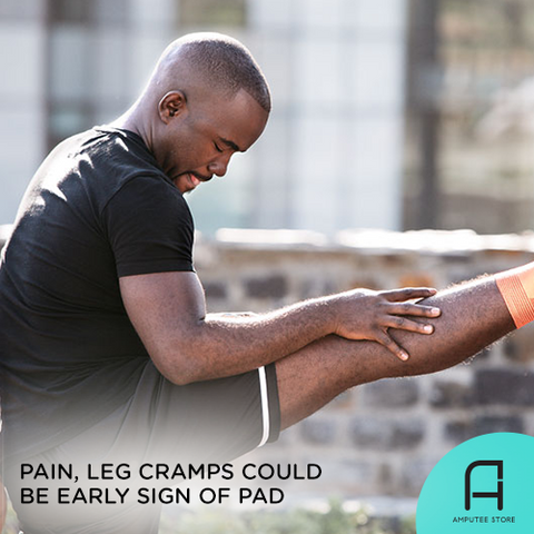 Experiencing pain and leg cramps may be an early symptom of peripheral arterial disease.