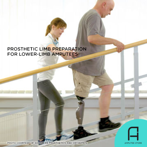 Pre-prosthetic limb exercises for lower-limb amputees.