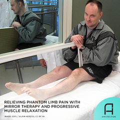 Combining mirror therapy with progressive muscle relaxation could ease phantom limb pain.