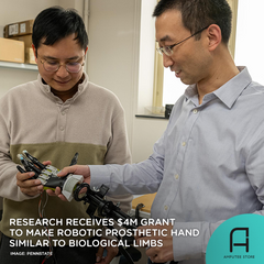 Penn State research receives $4M grant to develop intuitive robotic prosthetic hand.