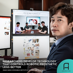 Researchers from South Korea have developed a new sensor to help users better control robotic prosthetic legs.