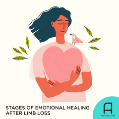 Post-amputation emotional healing isn't a linear process.