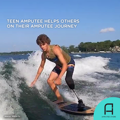 Eighteen-year-old Jed Anderson turns to helping others with their amputee journey.