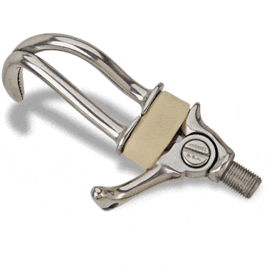 Hosmer Model 7 Work Hook: Stainless Steel, Canted Finger