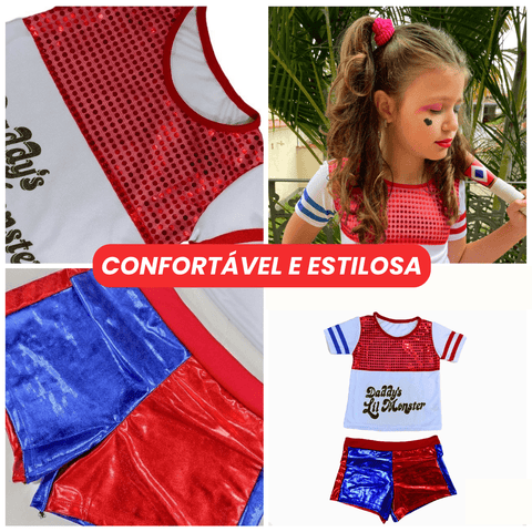 Fantasia Arlequina Infantil