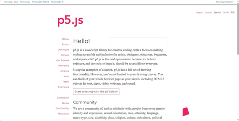 Go to the P5.js Website