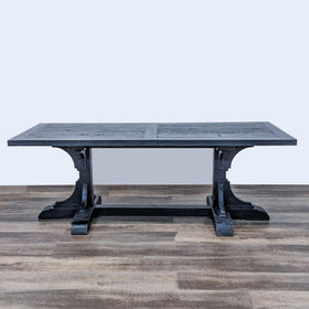 Image of Restoration Hardware 20th C. Reclaimed Trestle Rectangular Dining Table